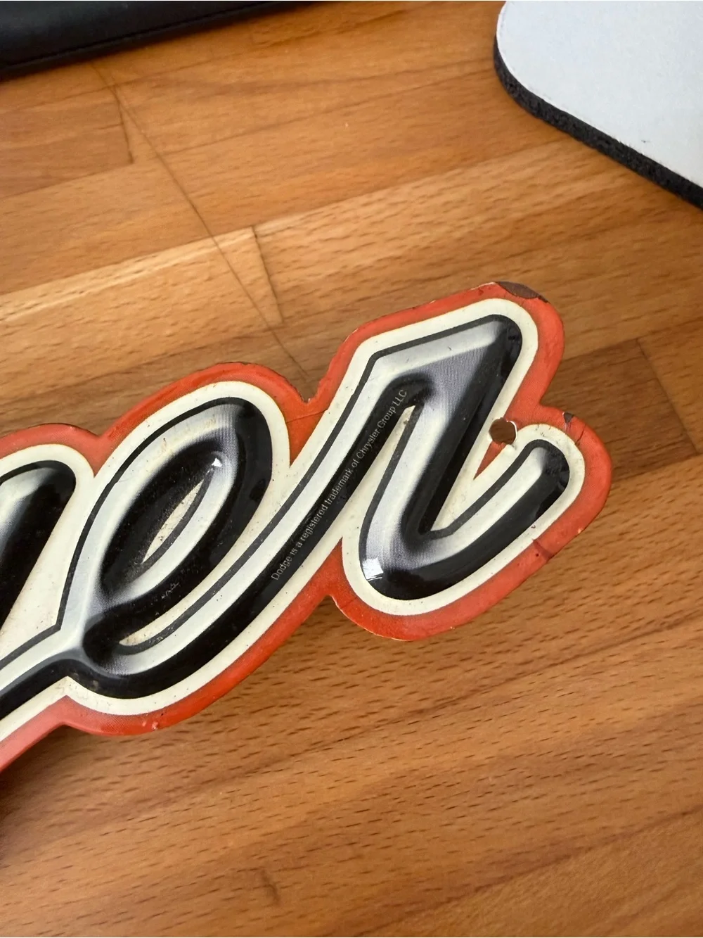Retro 70s challenger sign